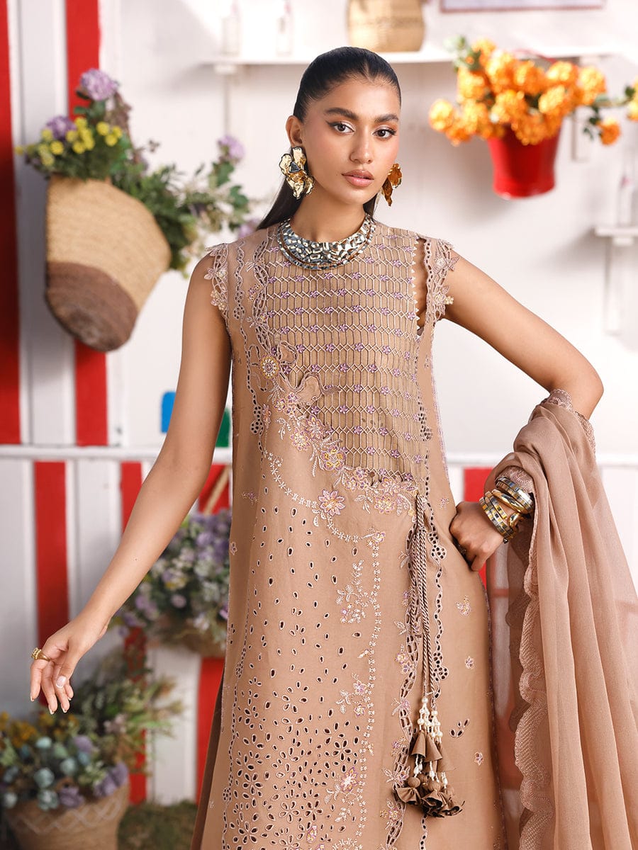 Hyyas Luxury Embroidered Lawn 3-Piece Suit with Dupatta