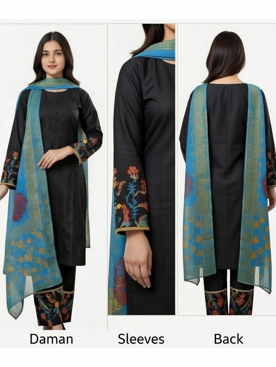 3 Piece Lawn Suit – Elegant, Comfortable & Trendy