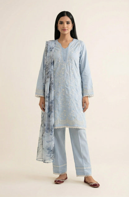 Buy Lawn 3 Piece Suit with Digital Dupatta Online in Pakistan