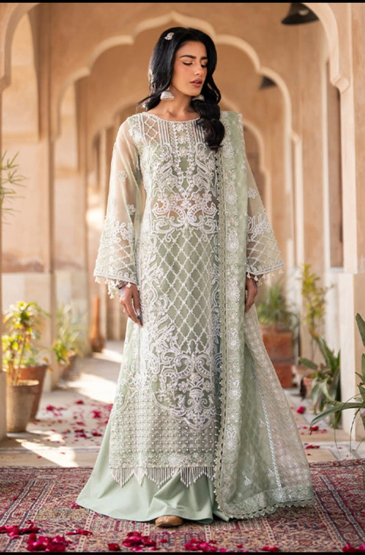 bin ilyas by Hyyas | Luxury Tufting & Sequence Embroidered Organza 3PC