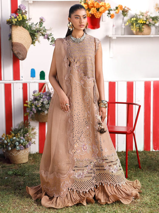 Hyyas Luxury Embroidered Lawn 3-Piece Suit with Dupatta