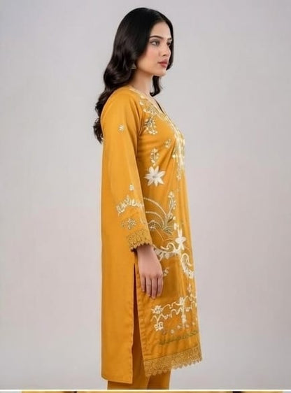 Buy Embroidered Lawn 3 Piece Suit with Digital Dupatta Online Pakistan