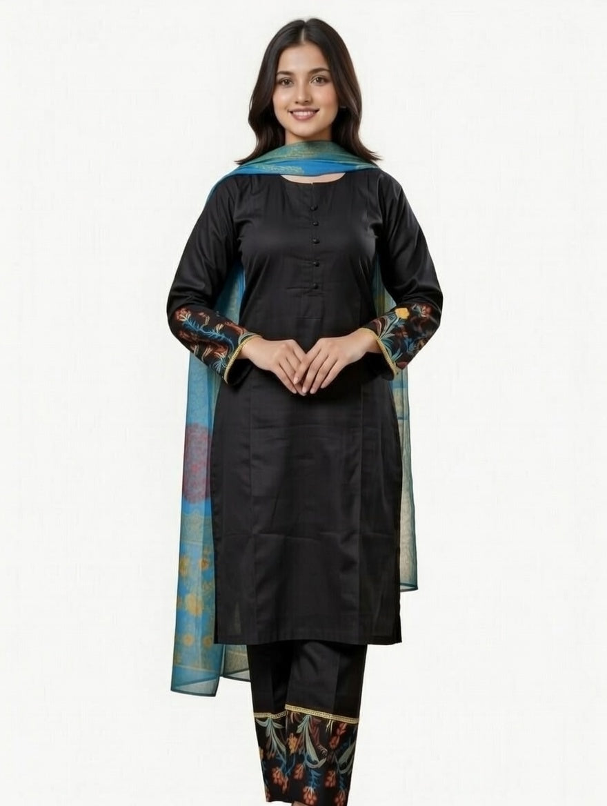 Buy Elegant Lawn 3 Piece Suit Online in Pakistan