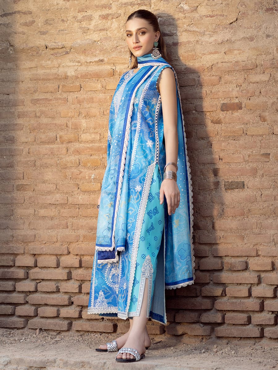 Buy Digital Printed Embroidered Lawn 3 Piece Suit Online Pakistan
