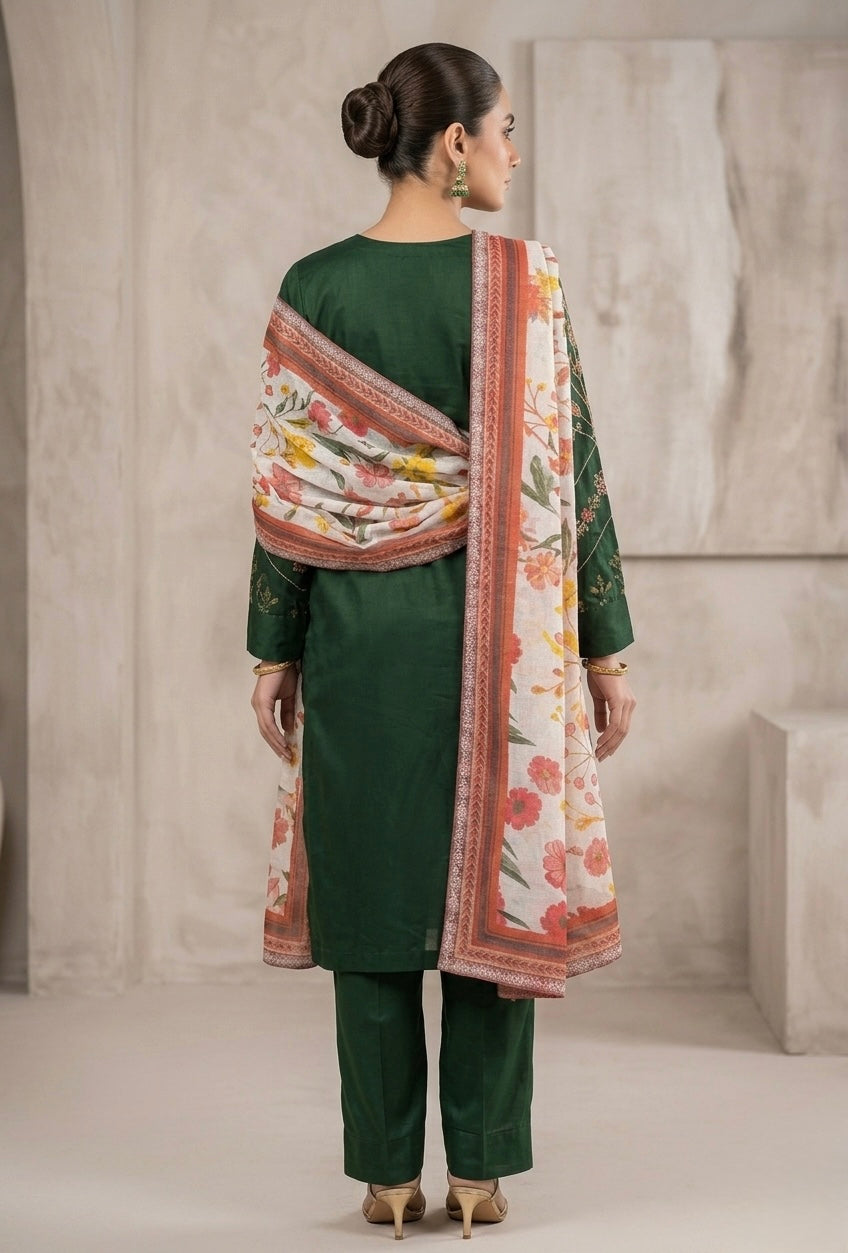 Buy Ready-to-Wear Embroidered Lawn 3 Piece Suit Online Pakistan