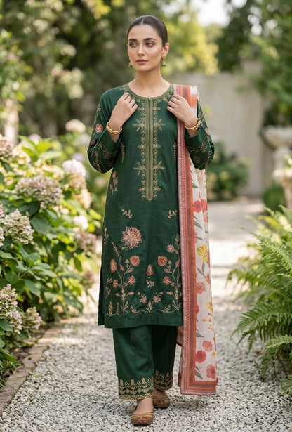 Buy Ready-to-Wear Embroidered Lawn 3 Piece Suit Online Pakistan
