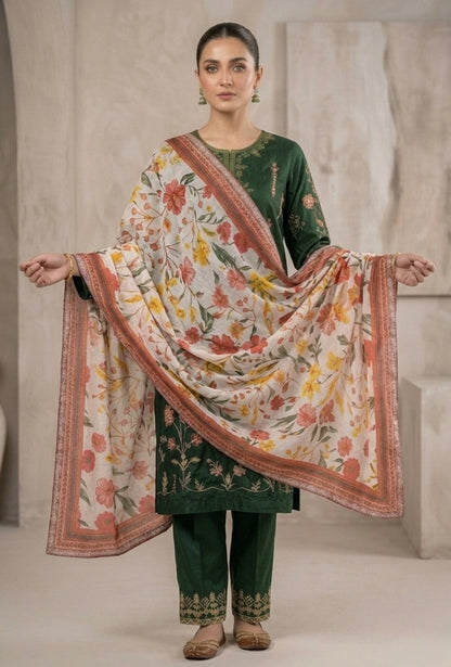 Buy Ready-to-Wear Embroidered Lawn 3 Piece Suit Online Pakistan